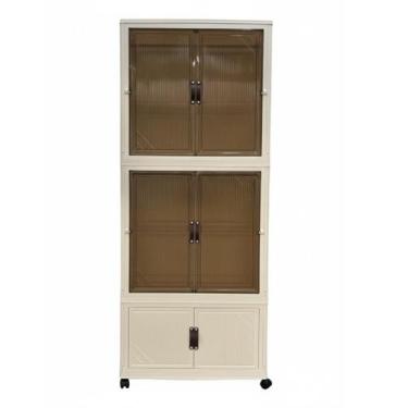 Imagem de Armário Multiuso Modular Empilhável Rodinhas e Tampa Magnética 1 gavet