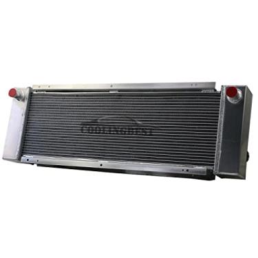 Imagem de COOLINGBEST Radiador de alumínio de 4 fileiras para minicarregadeiras Bobcat 645 743 743B 743DS e radiadores