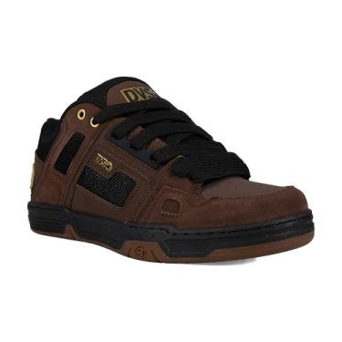 Imagem de DVS Comanche: Tênis de skate preto e carvão, marrom/preto/dourado, 35