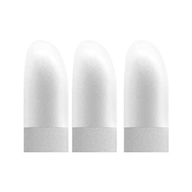 Imagem de 3 peças de berços de dedo reutilizáveis para mistura de arte, mangas de dedo macias de nano fibra para misturar pastéis, lápis de cor, carvão - ferramentas de desenho para artistas e iniciantes