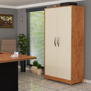 Imagem de Armário Multiuso Escritório 2 Portas 158x90cm Organizador