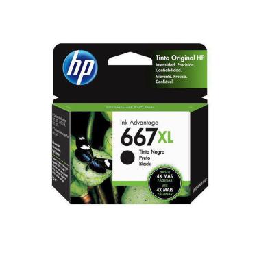 Imagem de Cartucho De Tinta Hp 667xl 667 3ym81l 3ym81al Deskjet 2776 Preto