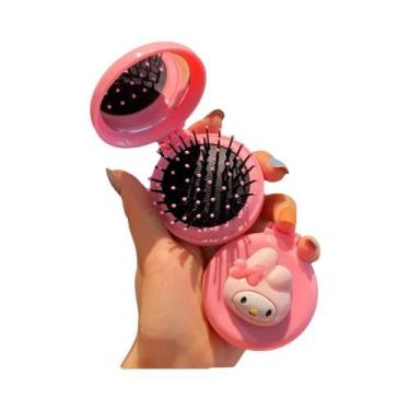 Imagem de Espelho De Maquiagem Portátil Dobrável Hello Kitty Kuromi My Melody Co