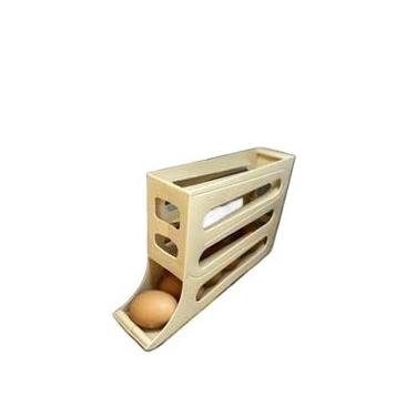 Imagem de gaveteiro duplo em plástico tipo porta 32 ovos com para cozinha geladeira(4 ANDER)