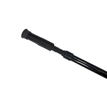 Imagem de Varão Extensível Ajustável Cortina Box Banheiro Suporte Sem Furo(PRETO,120 cm à 135 cm)