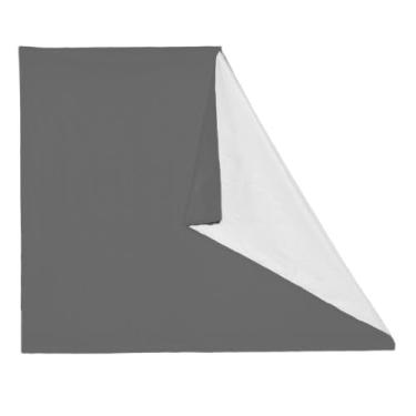 Imagem de Cortinas 100% blackout com adesivo para quarto, sala de estar e cozinha, cortinas blackout feitas de PVC (Cinza,1.40 X 1.75)