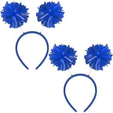 Imagem de DALJIAFA 2 peças de tiara de pompom para o dia das bruxas, faixas de cabelo femininas, faixa de cabelo, tiara de cabeça de Natal, cosplay, fantasia, festival, baile de máscaras, carnaval, acessórios