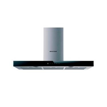 Imagem de Coifa de Parede Brastemp 90 cm Tbox com 03 Velocidades + Turbo, Painel Touch, Timer, Inox - BAE90AR