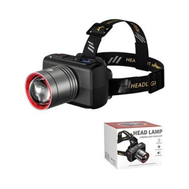 Imagem de Lanterna De Cabeça LED Recarregável Com Sensor Super Brilhante USB Par