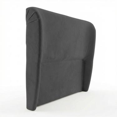 Imagem de Cabeceira Para Cama Box King Size Liah 195cm Bouclê Cinza Escuro - Abmaza