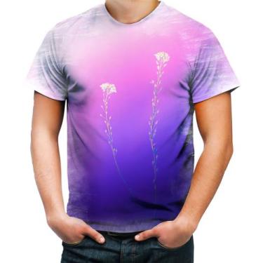 Imagem de Camiseta Desgaste Flor Gypsophila Purple Gips filas 1 - Kasubeck Store