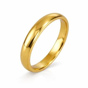Imagem de Aliança em Ouro 18K 3,00 mm com Acabamento Polido - Joia de Noivado ou