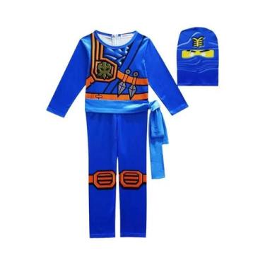 Imagem de Fantasia De Super-Herói Ninja Para Crianças Com Garfo De Brinquedo Par