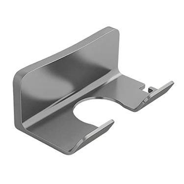 Imagem de Suporte para secador de montado na parede, suporte para secador de no banheiro, organizador para secador de , suporte para secador , cinza simples