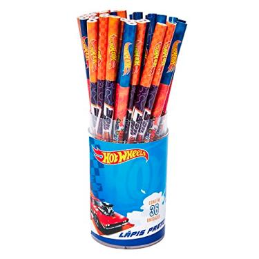 Imagem de Lapis Preto Hot Wheels Pote 36 Unidades