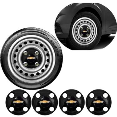 Imagem de Kit Calotas Centro Roda Ferro Aro 13 14 15 Onix Celta Corsa Wind Classic Prisma Montana