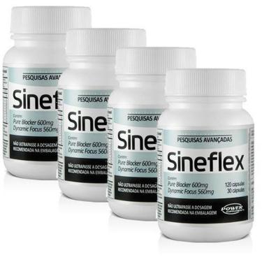 Imagem de Kit 4x Sineflex 150 Cáps Power Supplements-Unissex