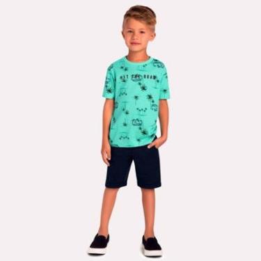 Imagem de Conjunto Infantil Masculino Camiseta + Bermuda Milon 14218.70116.12 Milon-Masculino