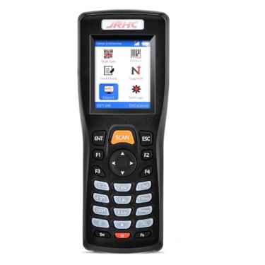 Imagem de JRHC Scanner de código de barras sem fio, inventário de código de barras 2D, coletor de dados 1D e PDF417, dispositivo de inventário de terminal de dados portátil com conexão sem fio 2,4 G e USB com