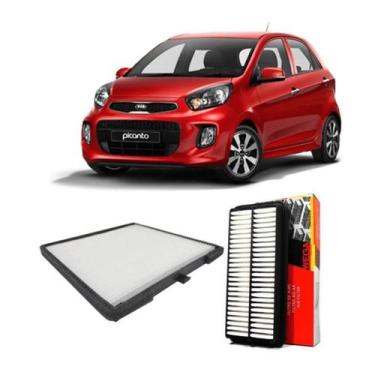 Imagem de Kit Filtro Ar Motor + Filtro Ar Condicionado Kia Picanto - Wega