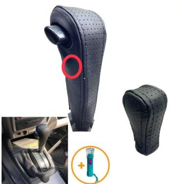 Imagem de Capa Couro Manopla Câmbio Automático E Capa Reduzida Mitsubishi L200 T