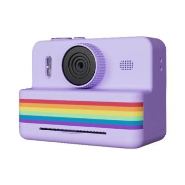 Imagem de Crianças 2,8 Polegadas Tela Grande Câmera De Impressão Instantânea Hd 