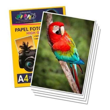 Imagem de Pacote de Papel Fotográfico A4 180g Brilhante com 50 Folhas Unidade - 