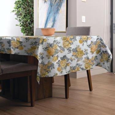 Imagem de Toalha de Mesa Jacquard Retangular 2,40m  - MUMUDECOR, 1009 AMARELO