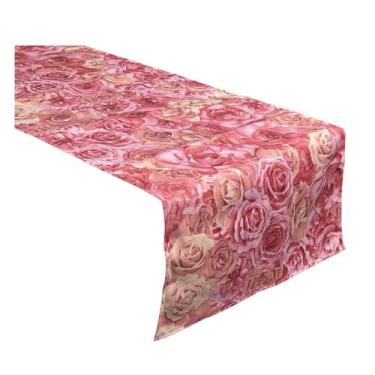 Imagem de Trilho Caminho De Mesa Dia Das Mães Variados - MUMUDECOR, Rosas rosê, 