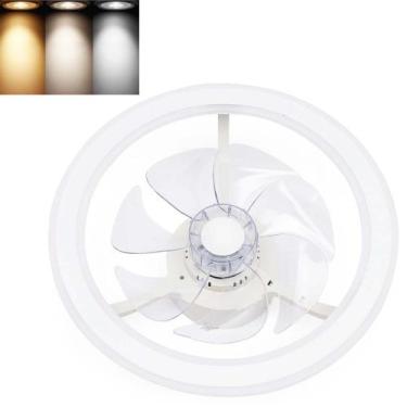 Imagem de Ventilador Lustre Lampada de Teto Luxo Grande Led Ajustavel Casa Apart