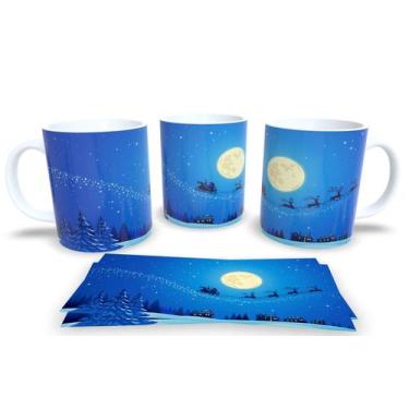 Imagem de Canecas de Porcelana Personalizadas Natal 5 - Estampa Sublimada, Mod.8
