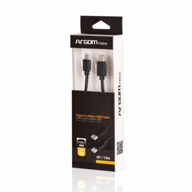 Imagem de Cabo USB-C p/USB Argom Tech 1.8M/2.4 ARG-CB-0025BK
