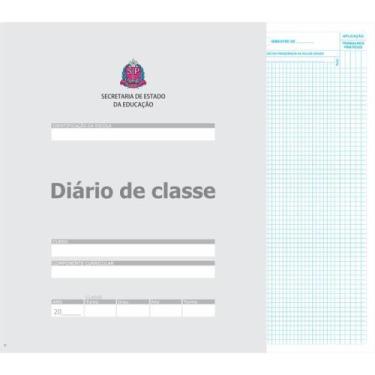 Imagem de Diário de Classe Bimestral Estado de São Paulo 8 Folhas - Pacote com 5