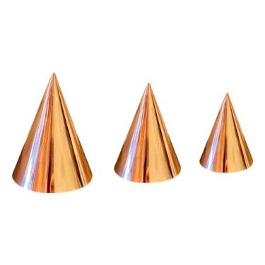 Imagem de Kit 3 Cones de Cobre Energia Radiônica Radiestesia - P M G - Genérico