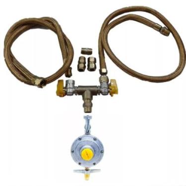 Imagem de Kit Instalação Mangueira 2,50mt Cooktop Forno Gas Botijãoglp - Aliança