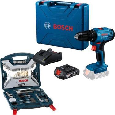 Imagem de Furadeira Parafusadeira Impacto Gsb 183 Li Com Kit 103 Peças - Bosch