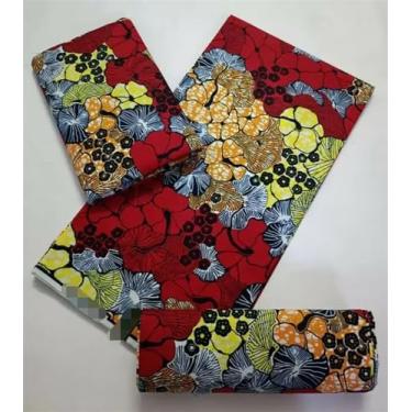 Imagem de Tecido Africano Cera Real Estampas Douradas Soft Pagne Ankara Material de Algodão Prata Nigeriana Gana para Festa de Casamento Vestido para Costurar (conforme imagem-09)