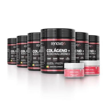 Imagem de 6 Potes Colágeno Verisol + Creme Facial Dia e Noite - Renova Be, 6 - P
