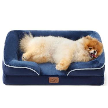 Imagem de Cama Ortopédica para Cães Bedsure Pequena - Lavável com Forro Impermeá
