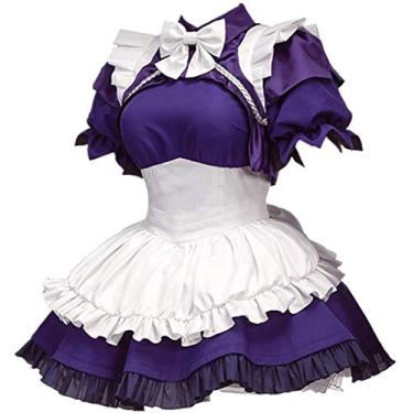Imagem de Fate Grand Order Jeanne D'Arc Cosplay Fantasia Joana d'Arc Maid Cosplay Uniforme Fantasia de Halloween, Tamanho:, Small