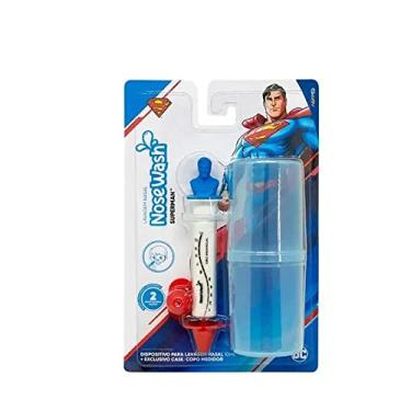 Imagem de Aeuln Seringa de Lavagem Nasal Para Bebês e Crianças + Copo Medidor NoseWash (Super-Homem)