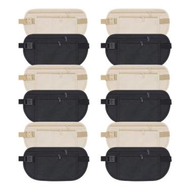 Imagem de Kit12 Pochete Slim Invisível Anti Furto Porta Dólar Carnaval - Alwy, S