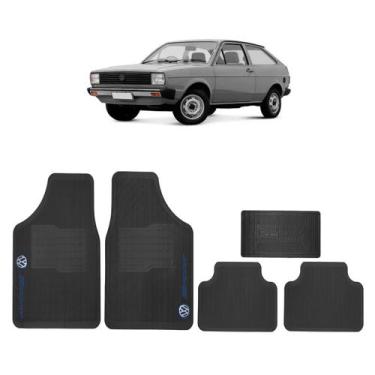 Imagem de Tapete Automotivo Carro Volkswagen Versátil Borracha 5 peças, GOL Quad