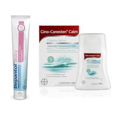 Imagem de Bepantol Baby Pomada Assadura Bebe 60g e GINO-CANESTEN Calm Sabonete Intimo 100ml