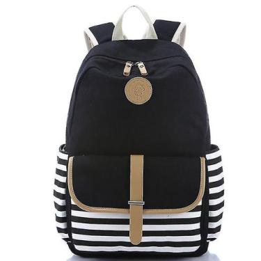 Imagem de Mochila Feminina Casual em Lona - Estilo Coreano