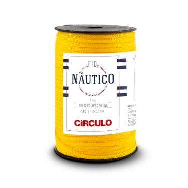 Imagem de Circulo - Fio náutico, cordão impermeável premium 5 mm 100% polipropileno, 227 jardas, 499 g, grosso, especial para acessórios de moda, bolsa e decoração em crochê e macramé - Cor 1402 - Gem