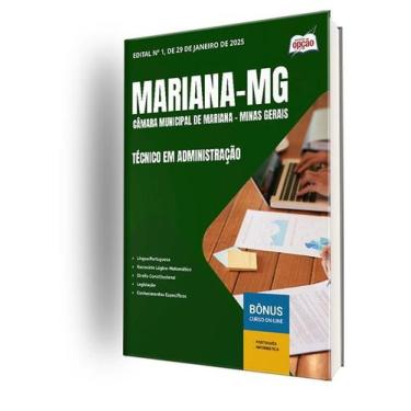 Imagem de Apostila Câmara de Mariana - MG  - Técnico em Administração - Apostila