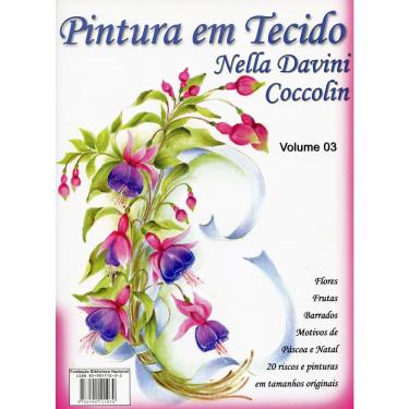 Imagem de Revista Pintura em Tecido Nella Davini Coccolin - Volume 3