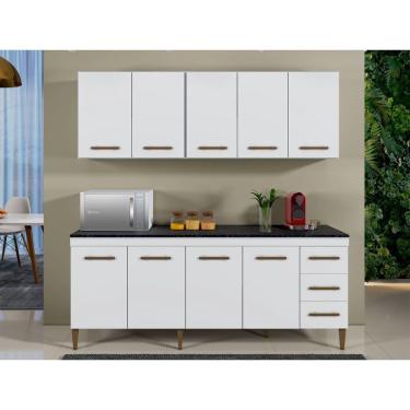 Imagem de Cozinha Kaike Atenas 09 Portas 03 Gavetas Branco