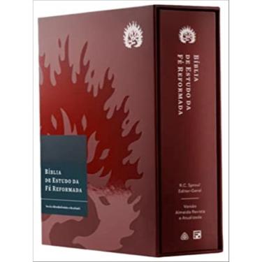 Imagem de Bíblia de estudo da fé reformada com concordância - capa dura E estojo